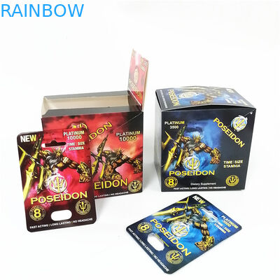 الكركدن بطاقة نفطة رجل المكملات الجنسية حبوب الجنس التعبئة والتغليف ذكر تعزيز حبوب منع الحمل رئيس كبسولة الحاويات