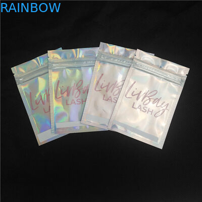 مخصص شعار الليزر تغليف مستحضرات التجميل حقيبة طبقة واحدة ملمع الشفاه جلدة من الضروري النفط زجاجة التعبئة والتغليف Doypack حقيبة