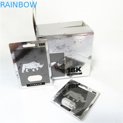 عرض البطاقات الورقية بتأثير الأشعة فوق البنفسجية مع صناديق تعبئة بطاقات الهرة الوردية