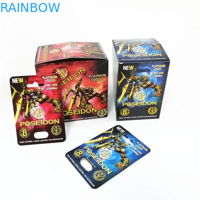 صنع العرف الذكور تعزيز نفطة التعبئة والتغليف مربع بطاقة الهرة الوردي