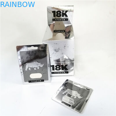 صنع العرف الذكور تعزيز نفطة التعبئة والتغليف مربع بطاقة الهرة الوردي