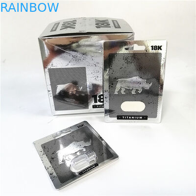 تعزيز حار بيع ذكر كبسولة تعزيز حبوب منع الحمل التعبئة والتغليف بطاقة مربع الطباعة الوردي الهرة ورقة بطاقة