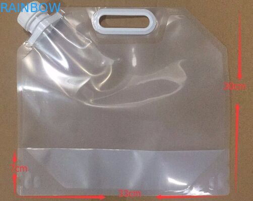 تخصيص حار بيع 50 مل / 250 مل السائل الطاقة شفافة الحقيبة الوقوف مع صنبور شرب الحقيبة مع التعبئة والتغليف صنبور