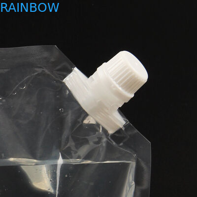 تخصيص حار بيع 50 مل / 250 مل السائل الطاقة شفافة الحقيبة الوقوف مع صنبور شرب الحقيبة مع التعبئة والتغليف صنبور