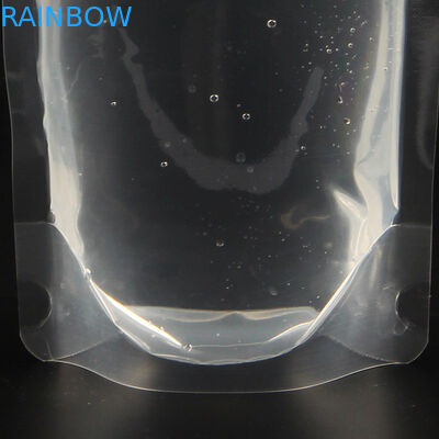 تخصيص حار بيع 50 مل / 250 مل السائل الطاقة شفافة الحقيبة الوقوف مع صنبور شرب الحقيبة مع التعبئة والتغليف صنبور