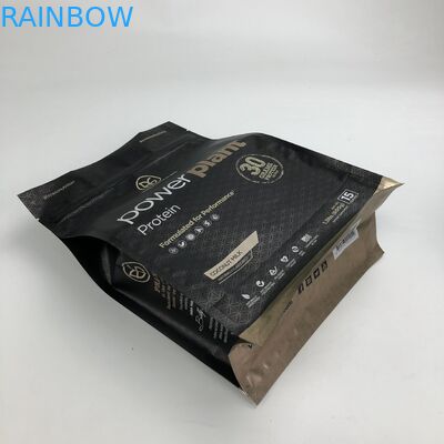 أكياس تغليف مسحوق البروتين VMPET CMYK مسطحة القاع 500 جم 1 كجم