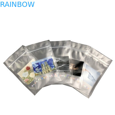 جانبان مختومان أضعاف على الحقيبة السفلية بالجملة حقيبة تغليف الديكور المخصصة القابلة لإعادة التدوير كيس من البلاستيك الشفاف