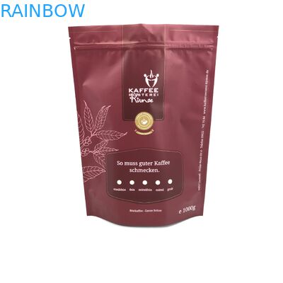 لون شعار مخصص قابل للإغلاق 1KG 500G الحقيبة الوقوف مع أكياس Ziplock رقائق الألومنيوم لتغليف Kaffee Candy