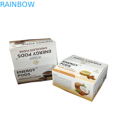 صديقة للبيئة إعادة تدوير الغذاء الصف مخصص طباعة كرتون شريط البروتين عداد شريط جوز الهند المجفف