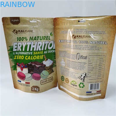 أكياس مخصصة الوقوف أكياس مسحوق التعبئة والتغليف أكياس الشاي المورينجا