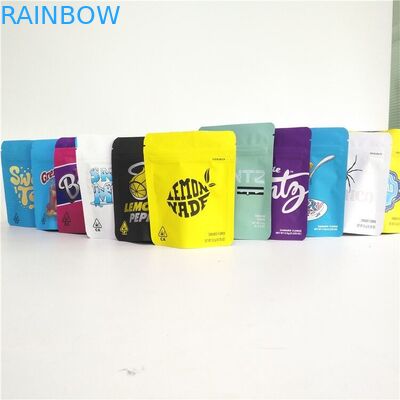 CBD Packaging Ziplock Bag Hamp Flower Packaging Bag Black Mylar Cookies Bag