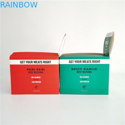 طباعة أوفست تمزيق صندوق ورقي لحوم البقر بيلتونج