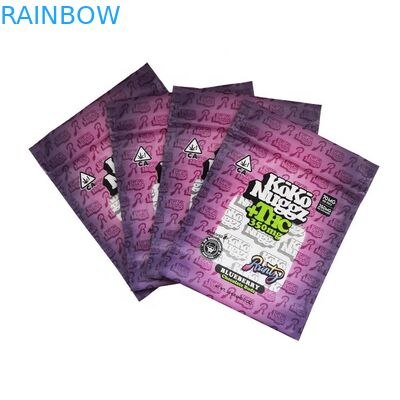 الختم الحراري العشبي 180 Mic CBD Cannabis Stand Up Pouch