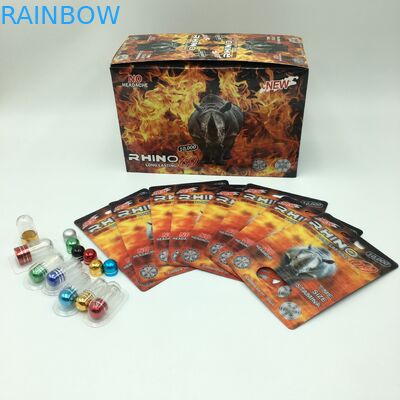 RHINO Pill 60 * 80cm PVC 3D Lenticular Card With الرصاص