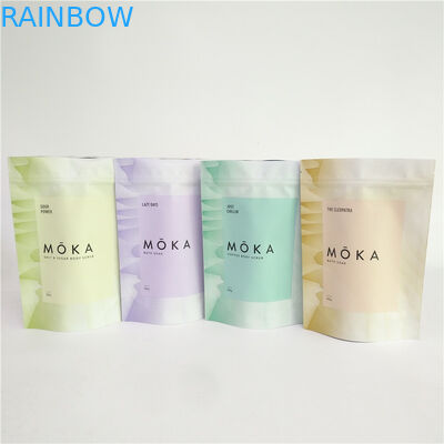 200 جرام قابلة لإعادة الغلق أكياس رقائق الألومنيوم مايلر 110 ميكرون CMYK