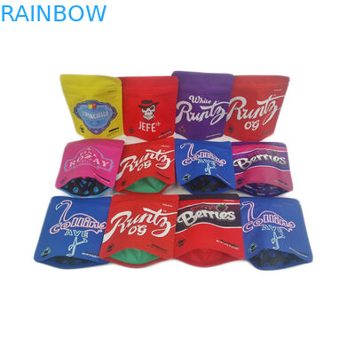 على استعداد لشحن رائحة مقاومة للرائحة 3.5 جرام الحقيبة احباط سستة لينة اللمس الصالحة للأكل الأغلاق زهرة القنب التعبئة والتغليف حقيبة مايلر