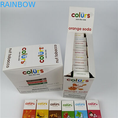 أقلام VAPE Cmyk الهولوغرام ورقة بطاقة بثور صناديق ختم الساخنة