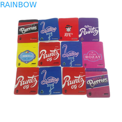 موك منخفضة 500 قطعة لينة اللمس رائحة برهان القنب التعبئة والتغليف الحقيبة الصالحة للأكل الطفل مقاومة 3.5 جرام ملفات تعريف الارتباط مايلر حقيبة مخصصة