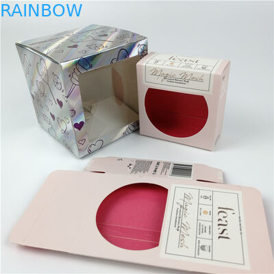 تخصيص شعار Cmyk لون 350g ورق تغليف مربع