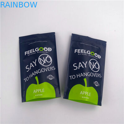 الوجبات الخفيفة مايلر 110mic زيبر الدائمة الحقائب شعار مخصص