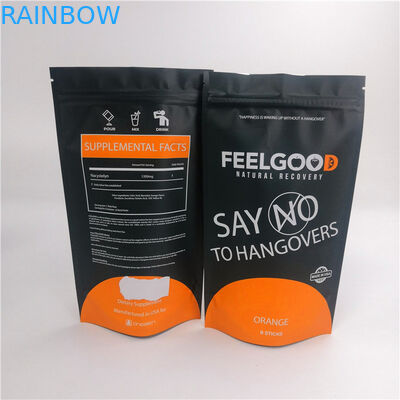 سناك مايلر 120mic سستة الدائمة أكياس 20 * 15 * 8 سم للطعام