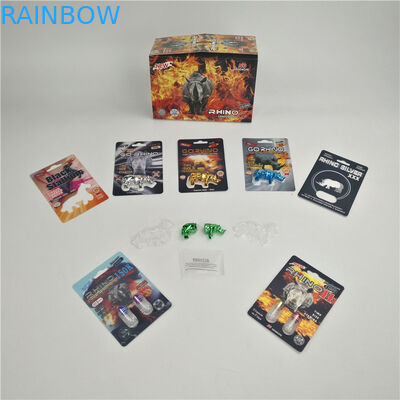 لامعة تعزيز الكركدن 7 9x12cm 3D التعبئة بطاقة