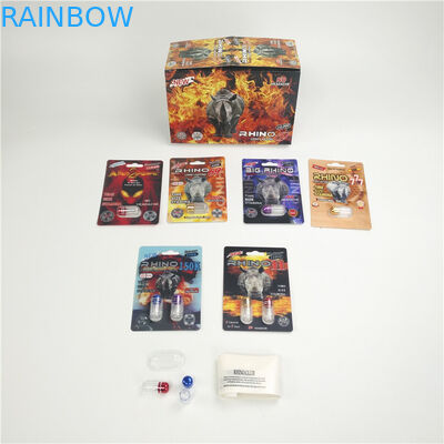 لامعة تعزيز الكركدن 7 9x12cm 3D التعبئة بطاقة