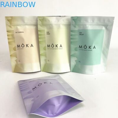 8oz مخصص مطبوعة الوقوف أكياس رقائق الألومنيوم أكياس تغليف أملاح الاستحمام