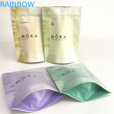 8oz مخصص مطبوعة الوقوف أكياس رقائق الألومنيوم أكياس تغليف أملاح الاستحمام