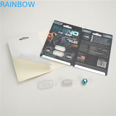 حبوب تعزيز الذكور 9x12cm Rhino 150K 3D Blister Cards