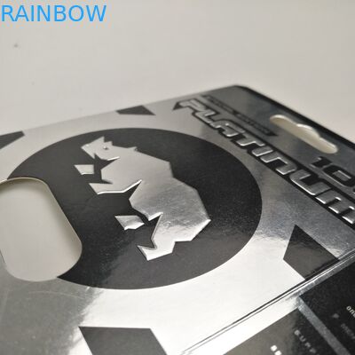 سطح لامع 9x12cm بطاقات ورقية الكركدن كبسولة نفطة