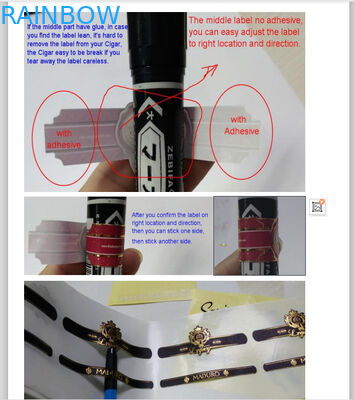 تسميات الأكمام المنكمشة بختم الذهب CMYK 70mic