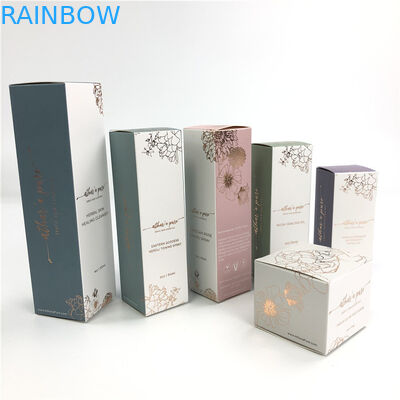 كرتون أبيض مستحضرات التجميل ختم الساخنة ورقة مربع الوجه كريم التعبئة والتغليف