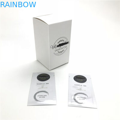 حقيبة عينة صغيرة يمكن التخلص منها مخصصة لمصل العين منظف الوجه بثلاثة جوانب مختومة لمنتجات الماكياج