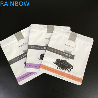 أكياس رقائق الألومنيوم الحقيبة مخصصة مع أكياس مايلر شعار المطبوعة مع زيبر