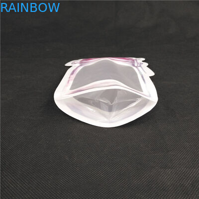 خاص على شكل طباعة شعار الغذاء الصف عصير الحليب هلام السائل الوقوف زجاجة شكل أكياس