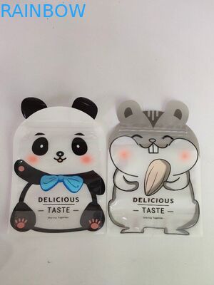 أكياس التعبئة والتغليف لامعة الوقوف أكياس مخصصة مع شكل خاص