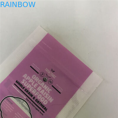 أكياس التعبئة والتغليف سطح لامع الوقوف أكياس مخصصة مع نافذة لتغليف المواد الغذائية