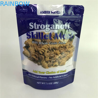 أكياس التعبئة والتغليف لامعة الوقوف الساخن بيع مع نافذة مايلر أكياس بلاستيكية لتغليف الوجبات الخفيفة