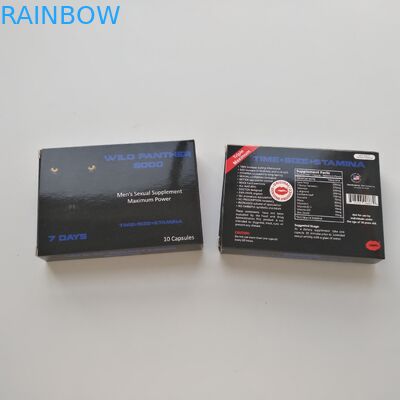 مخصص مطبوعة بطاقة بيضاء ورقة الرعاية الصحية حبة مربع التعبئة والتغليف