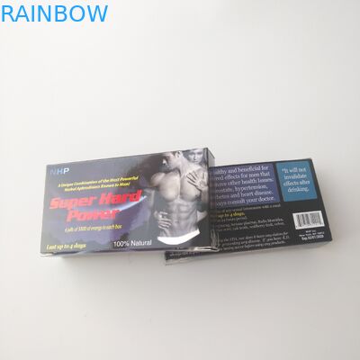 مخصص مطبوعة بطاقة بيضاء ورقة الرعاية الصحية حبة مربع التعبئة والتغليف