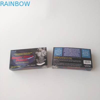 مخصص مطبوعة بطاقة بيضاء ورقة الرعاية الصحية حبة مربع التعبئة والتغليف