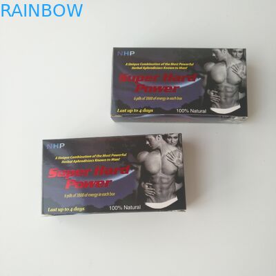 مخصص مطبوعة بطاقة بيضاء ورقة الرعاية الصحية حبة مربع التعبئة والتغليف