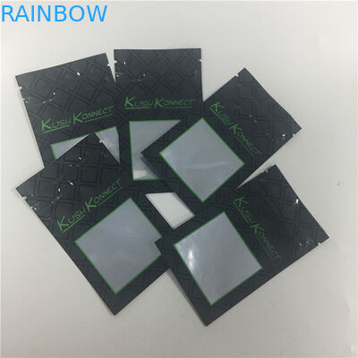 طباعة الأشعة فوق البنفسجية KUSH PE منع الأطفال من فتح أكياس التبغ مع النافذة