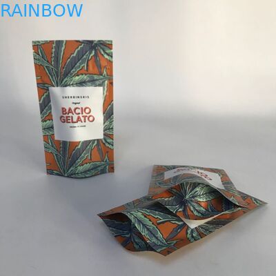 مخصص مقبول رقائق الألومنيوم غير اللامع الوقوف أكياس تغليف القنب