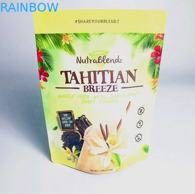 أكياس تغليف الوجبات الخفيفة المقبولة حسب الطلب مع كيس رقائق الألومنيوم بسحاب