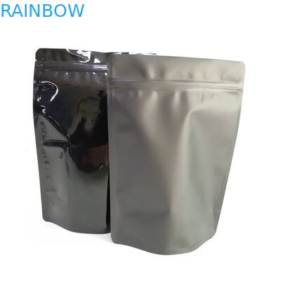 أكياس رقائق الألمنيوم غير اللامعة أو المصقولة حسب الطلب مقبولة مع سحاب