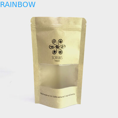 أكياس الورق كرافت الرمز البريدي المقبولة المخصصة مع ختم الساخنة