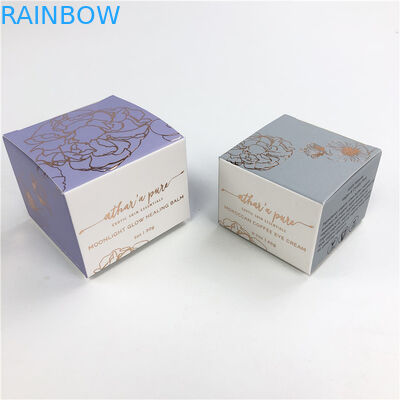 تغليف صندوق ورقي لزجاجات الزيت العطري ، الصناديق الصغيرة ، ورق الكرتون الأبيض الساخن