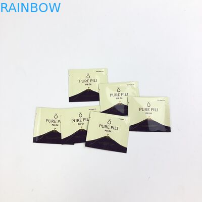 ورق ألومنيوم مطبوع مخصص بثلاثة جوانب كيس تجميلي مختوم لتغليف العينة